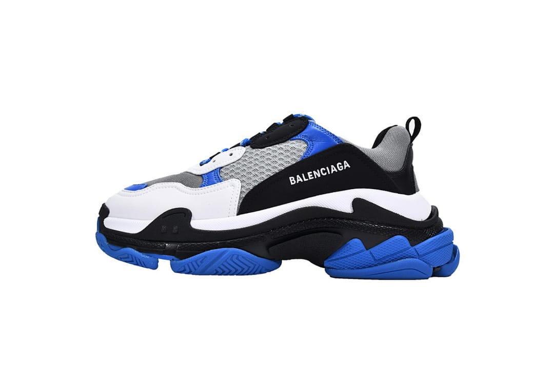 Balenciaga Triple S Black White Blue