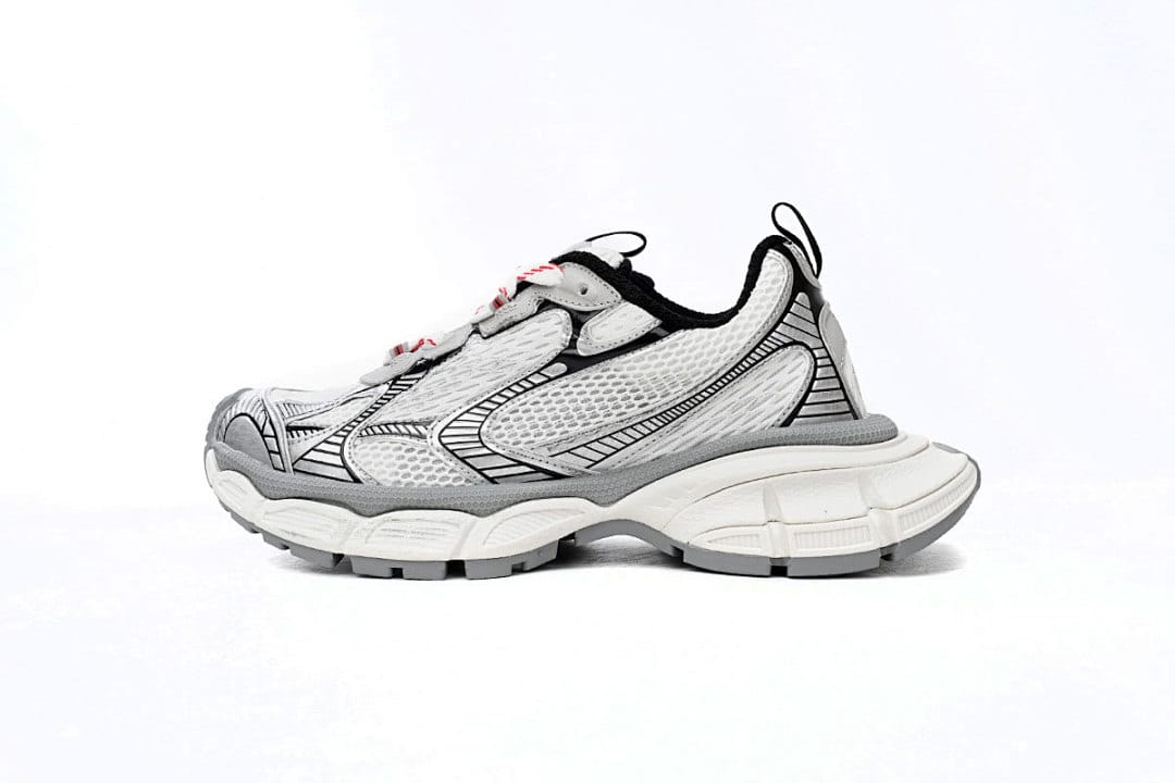 Balenciaga 10th Gen Distressed Grey Grey Red
