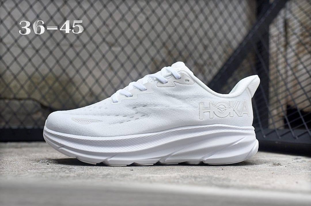 HOKA Clifton 9 'Triple White'