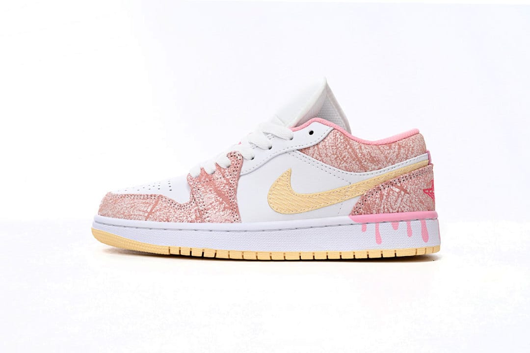 Air Jordan 1 Low SE GS Paint Drip