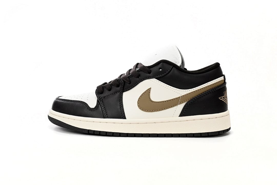 Air Jordan 1 Low Black And White Brown