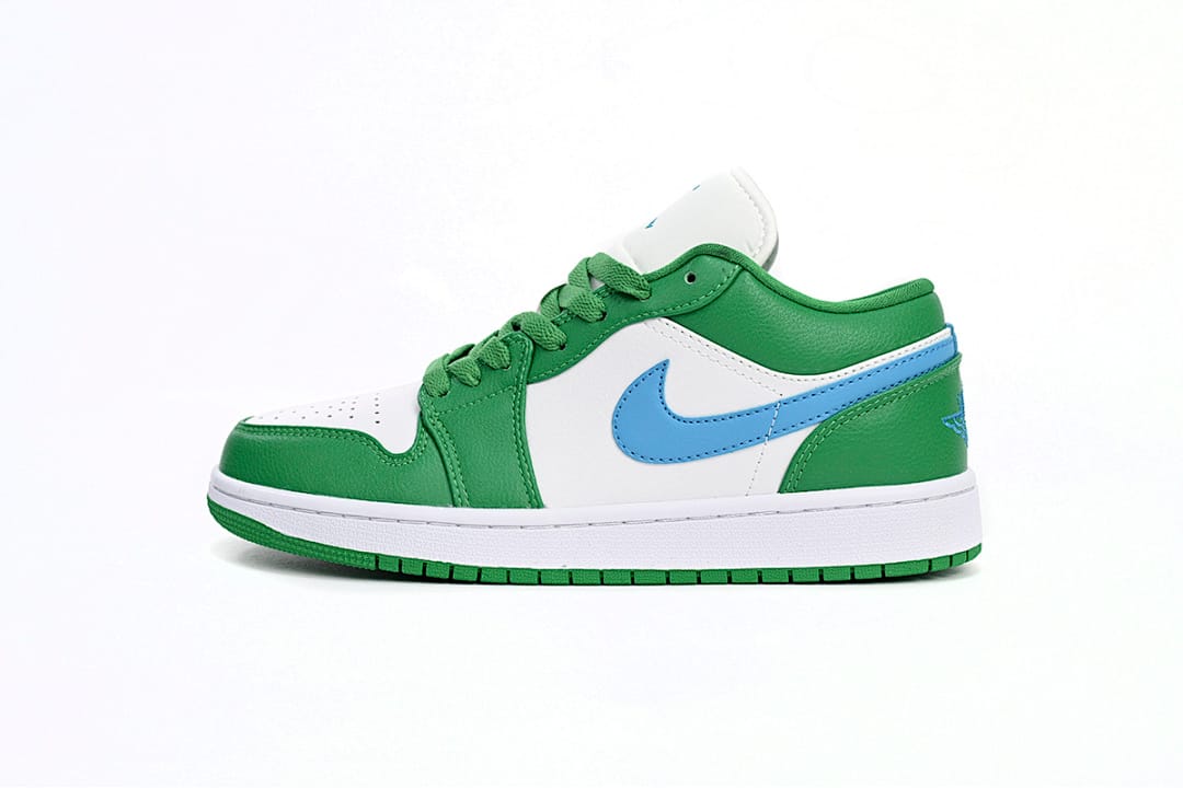 Air Jordan 1 Low White Green Blue