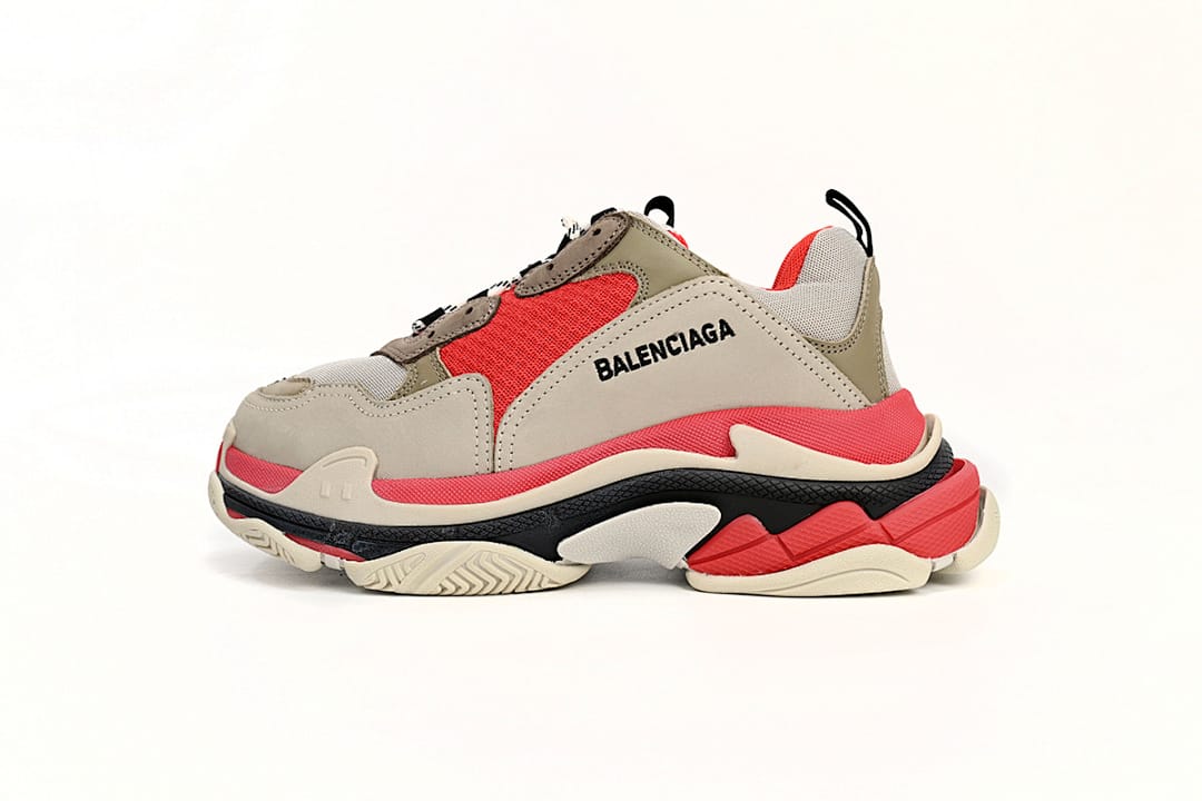 Balenciaga Triple S Red White Dark Grey