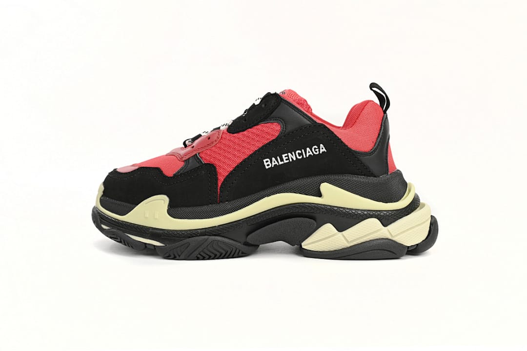 Balenciaga Triple S Black Red Grey
