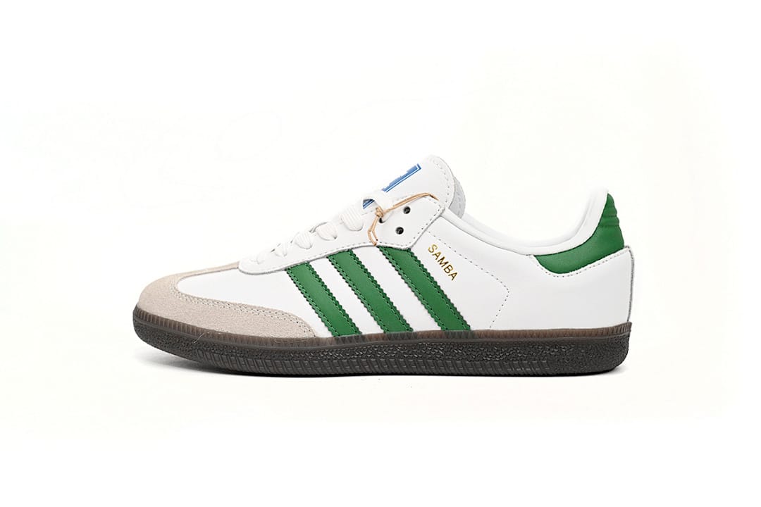 Adidas Samba OG Black Vintage White Green
