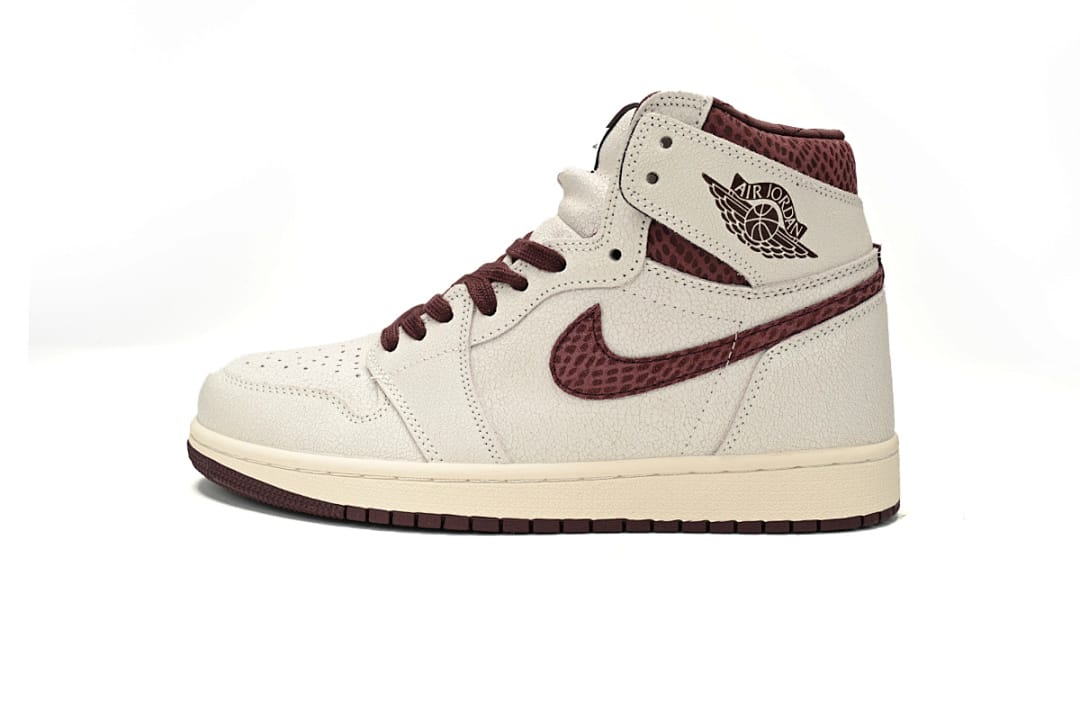 Air Jordan 1 High OG SailBurgundy Crush5