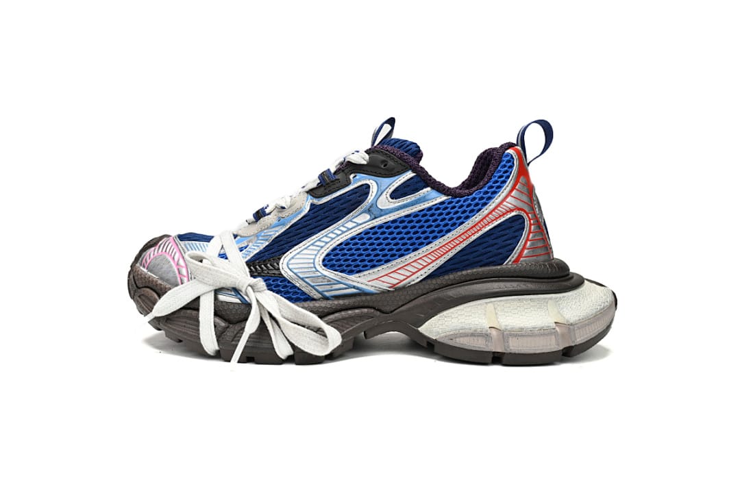 Balenciaga 10th Gen Silver Red and Blue