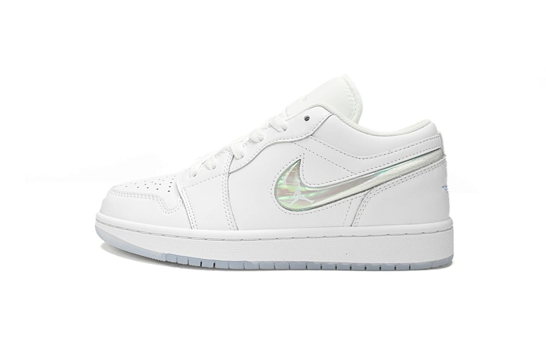 Air Jordan 1 Low GS Glitter Swoosh