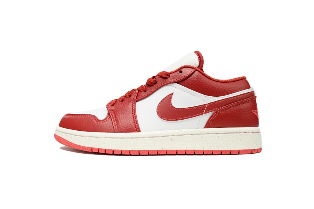 Air Jordan 1 Low "White/Dune Red" (Colorway 2)