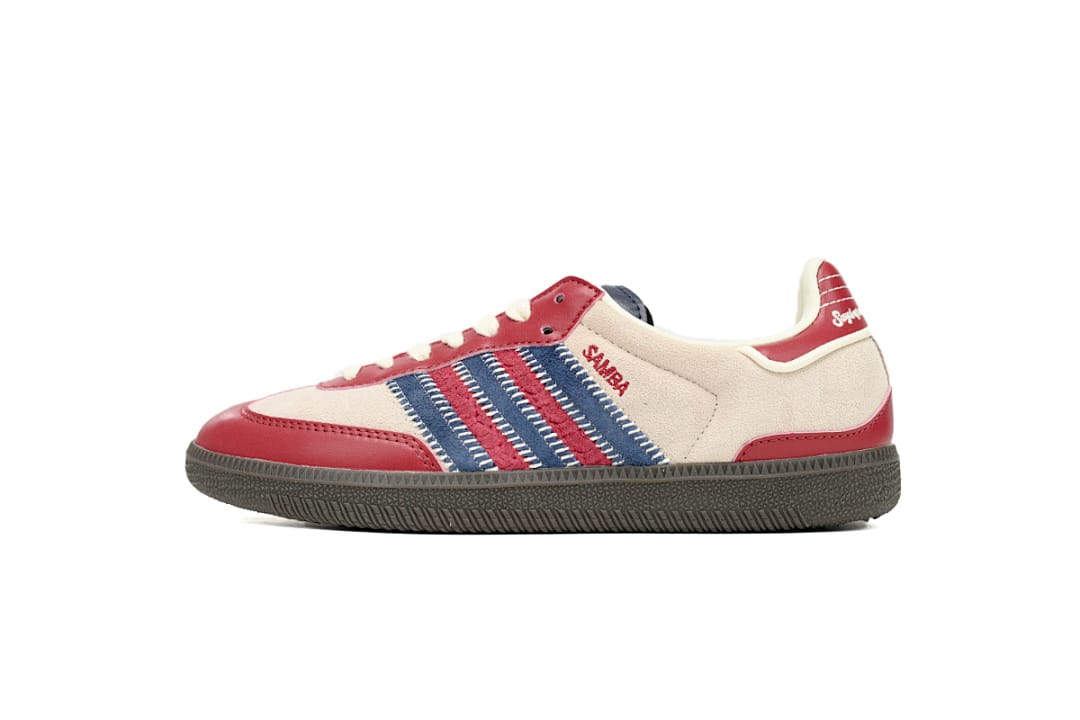 Adidas Samba OG Beige Blue Red