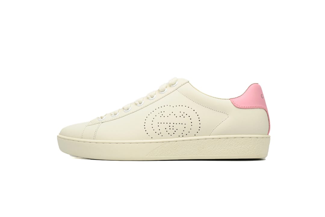 Gucci Ace White Pink Perforated G