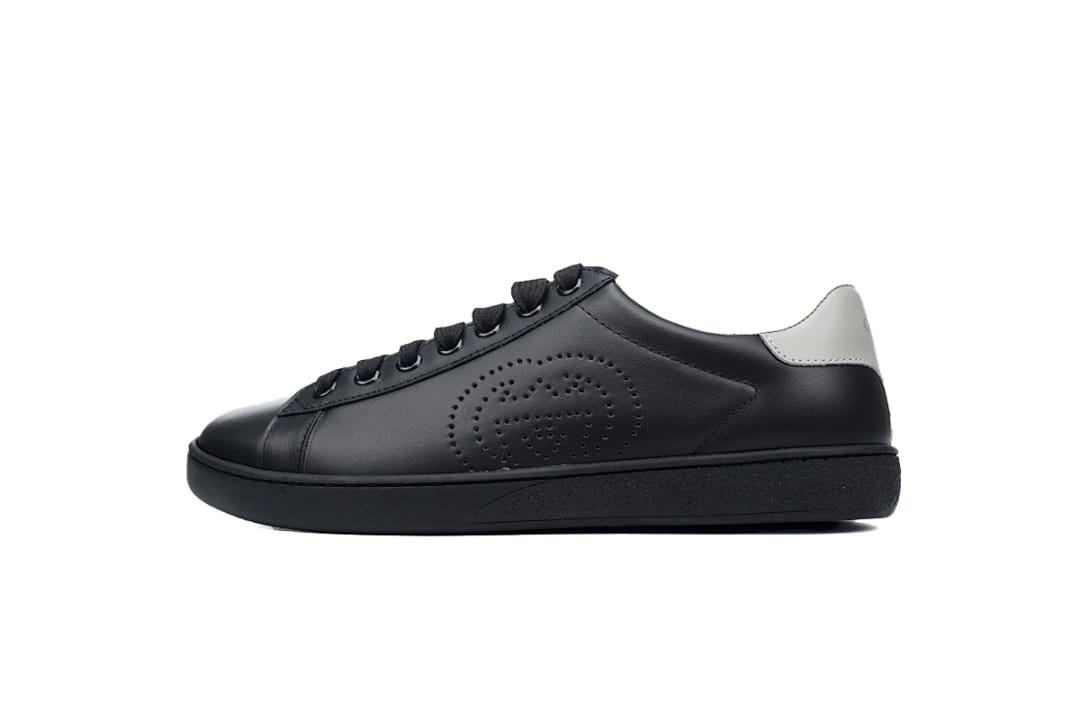 Gucci Ace Grey Black Perforated G
