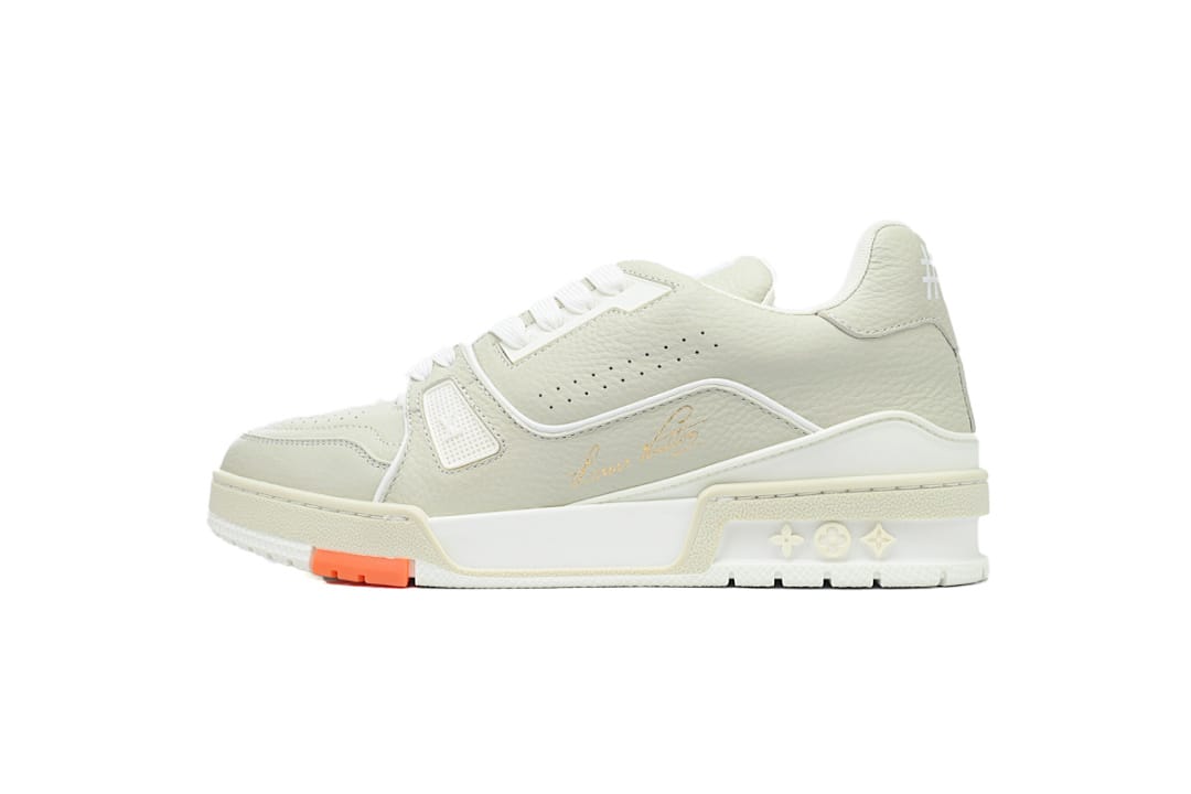 Louis Vuitton LV Trainer Gold Grey Orange