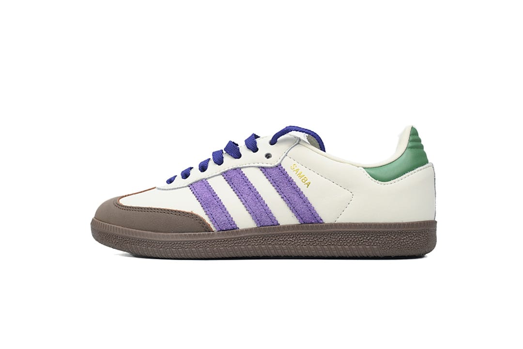 Adidas Samba OG Off White Purple Green