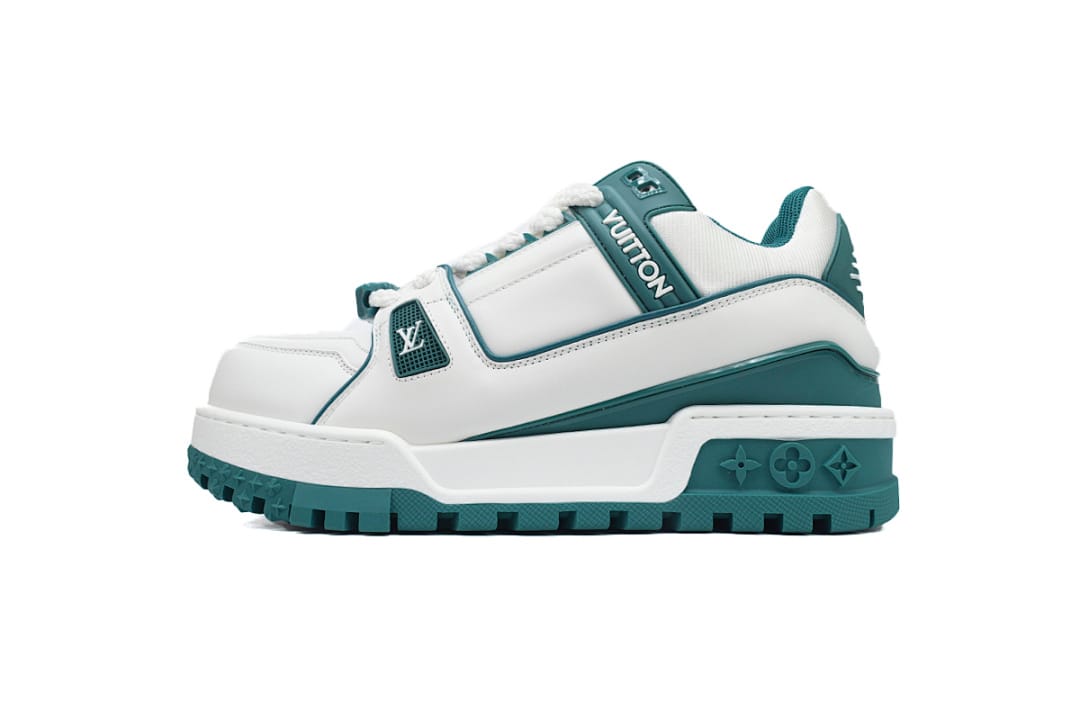 Louis Vuitton LV Trainer Fat New White Green