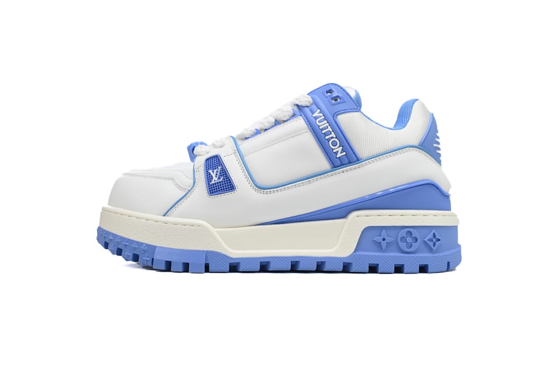Louis Vuitton LV Trainer Fat New White Blue