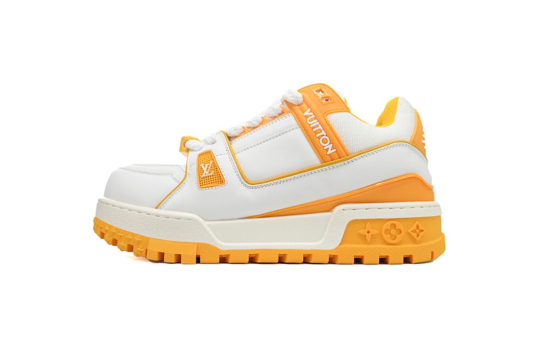 Louis Vuitton LV Trainer Fat New White Yellow