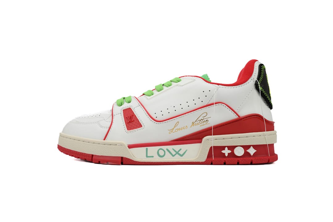 Louis Vuitton LV Trainer Red Green