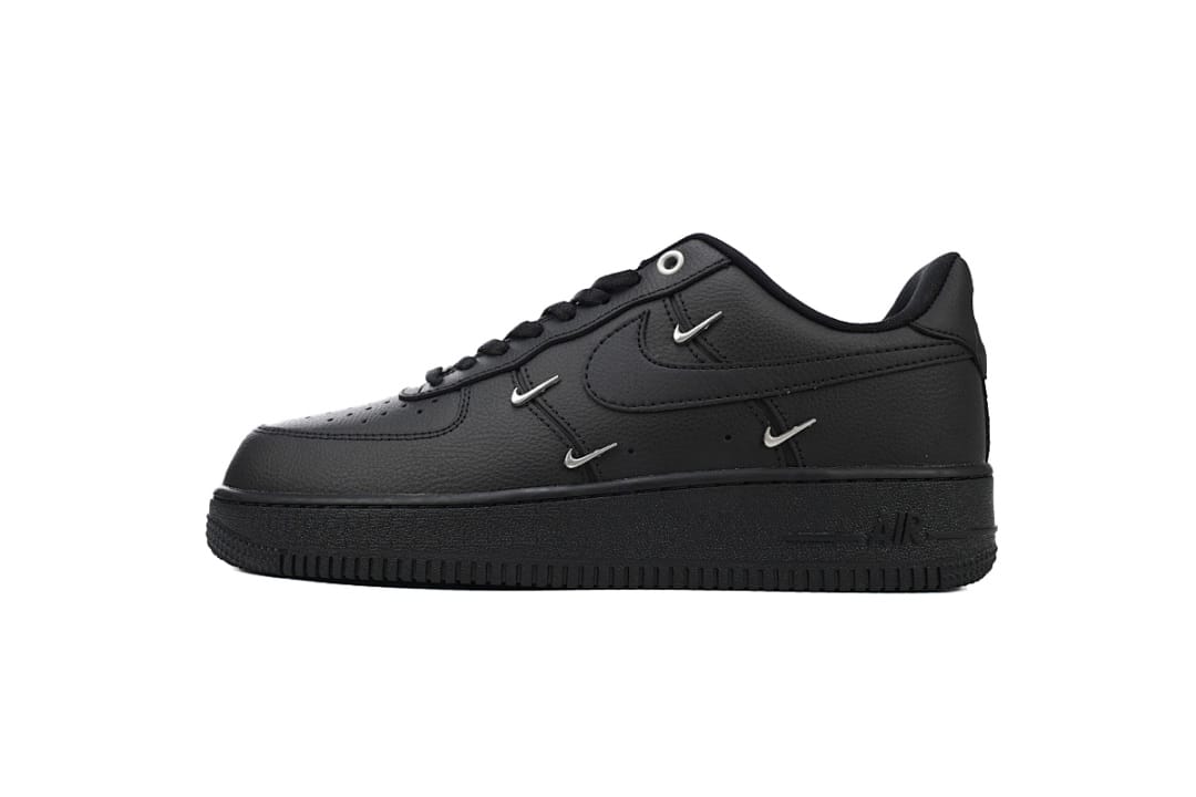Nike Air Force 1 Low x QF Edition Black Silver Mini Swoosh