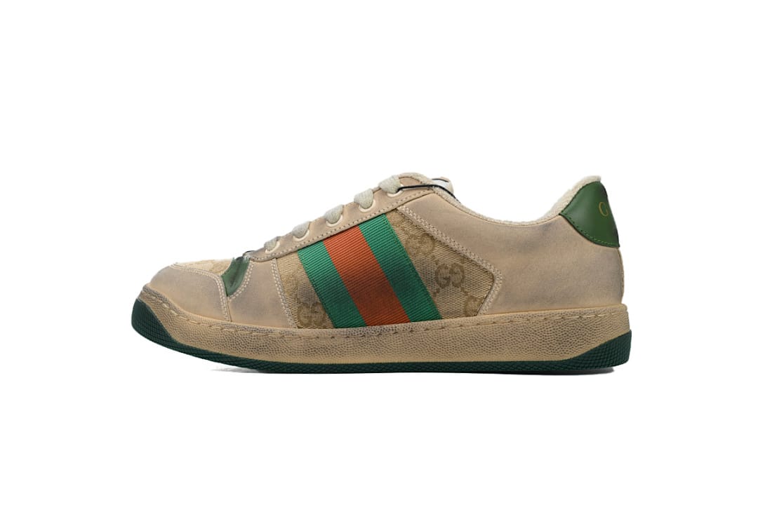 Gucci Screener Distressed Apricot Green