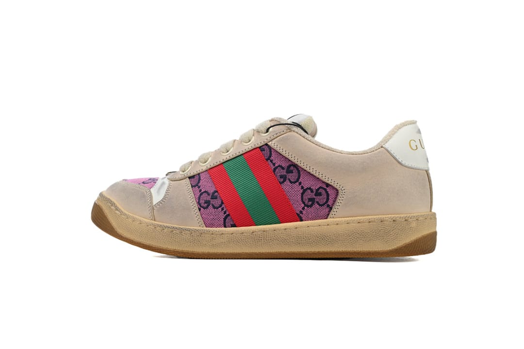 Gucci Screener White Beige Pink