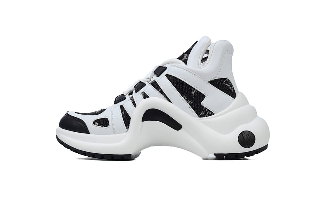 Louis Vuitton LV Archlight Black Denim White Sneakers