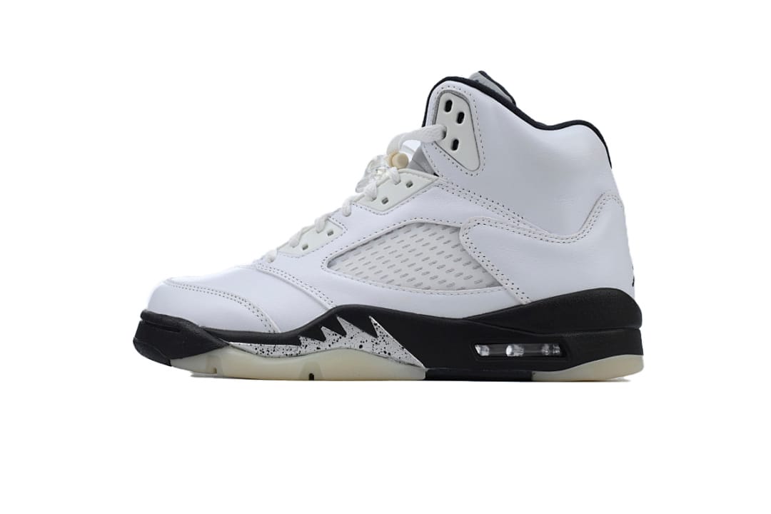 Air Jordan 5 High White Black