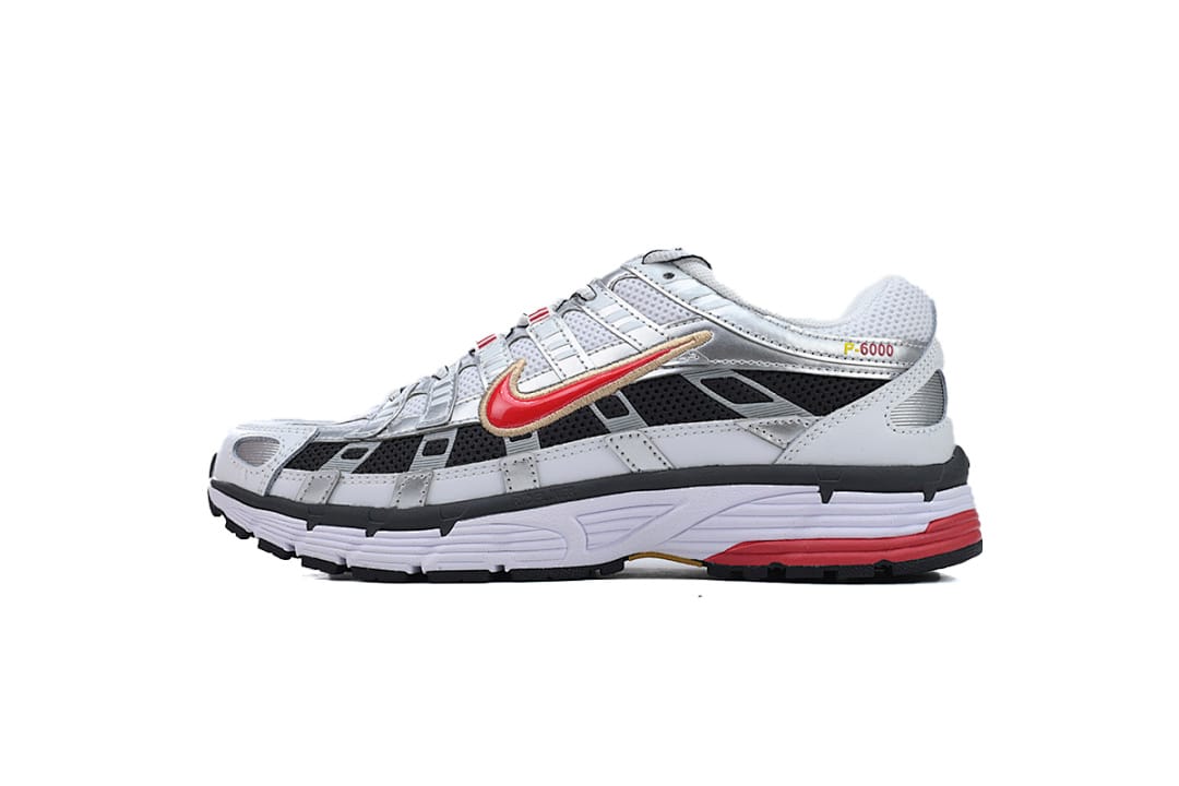 Nike P-6000 AA Edition Metallic Silver Red