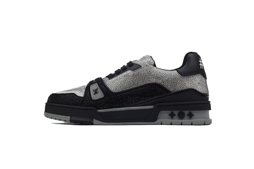 Louis Vuitton LV Trainer Black Silver