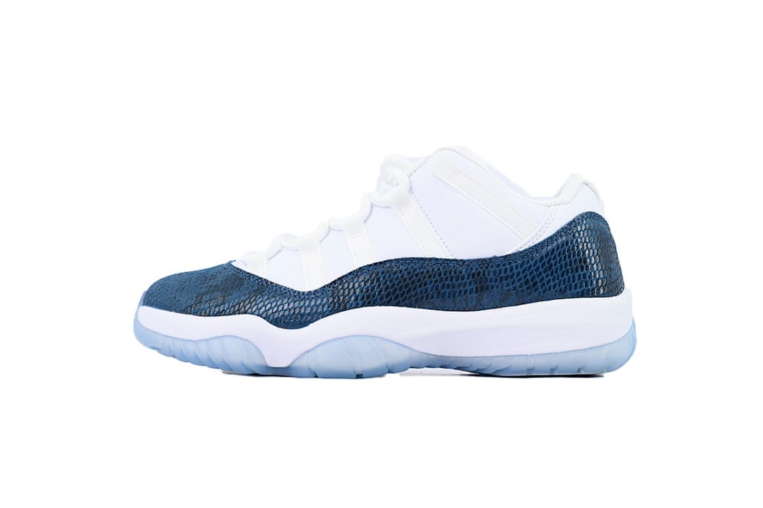 Air Jordan 11 Retro Low x OFF White Low Navy Snakeskin