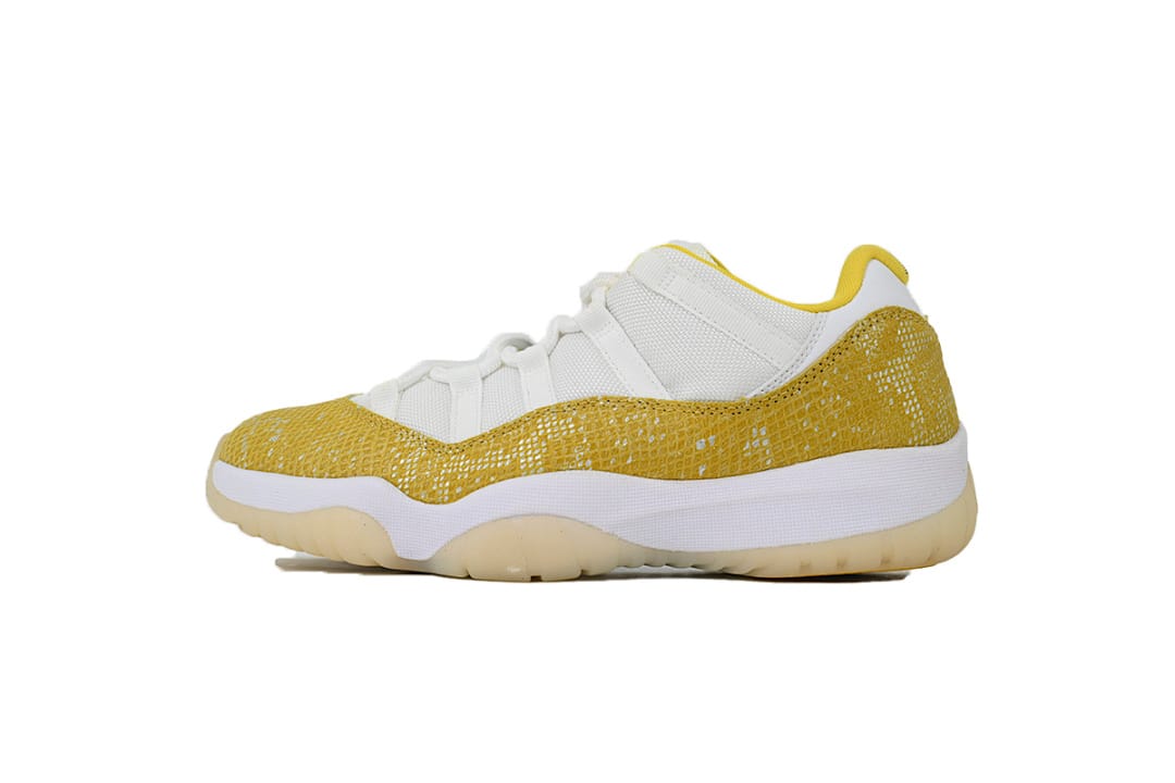 Air Jordan 11 Retro Low x OFF White Low WMNS “Yellow Snakeskin