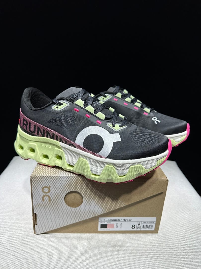 On Cloudmonster Hyper 'Black Lima Bean Green'