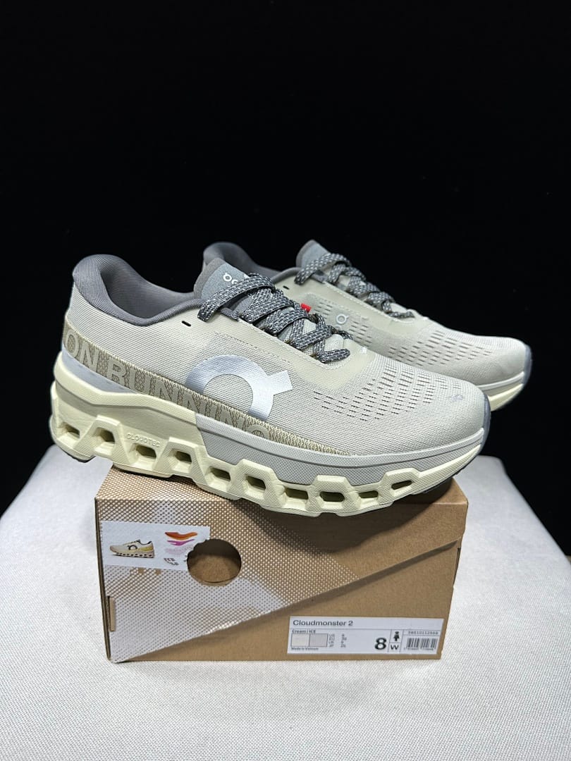 On Cloudmonster 2 'Cream Ice White'