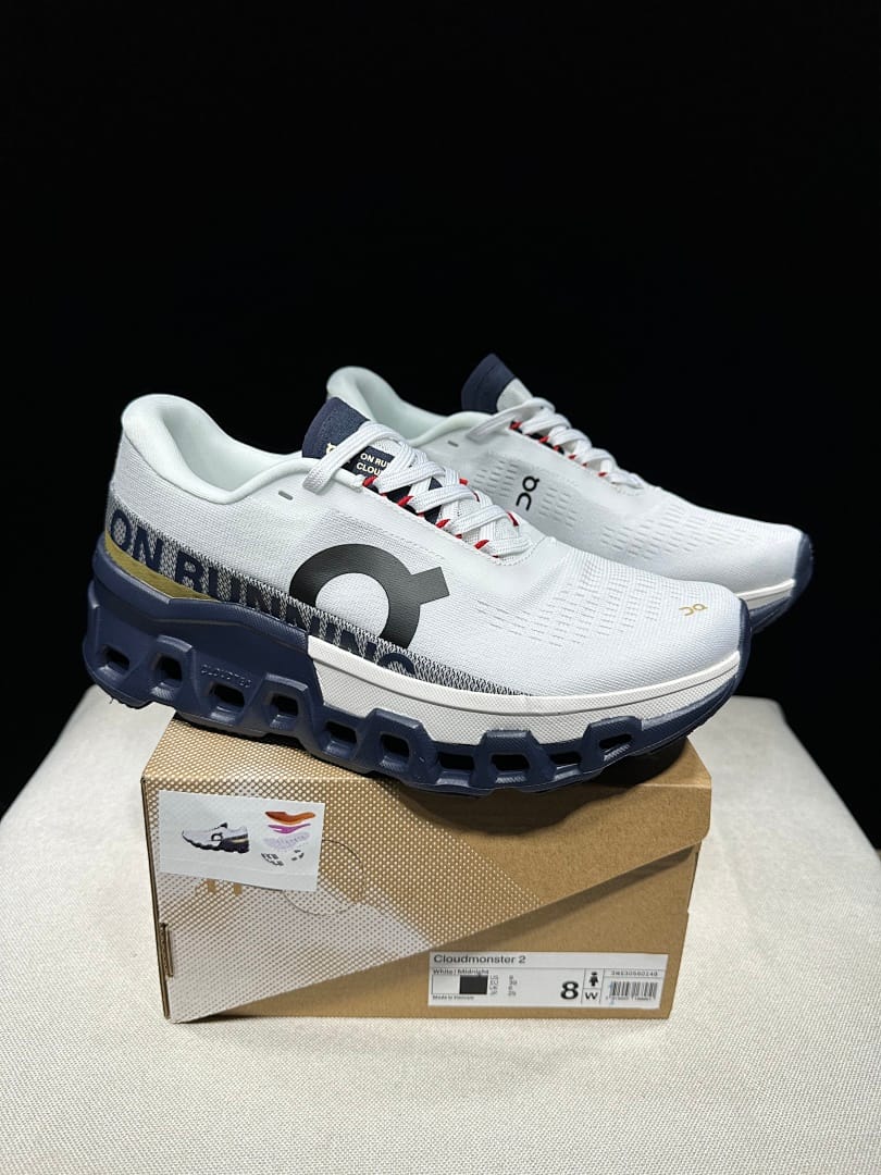 On Cloudmonster 2 'White Blue' (Colorway 2)