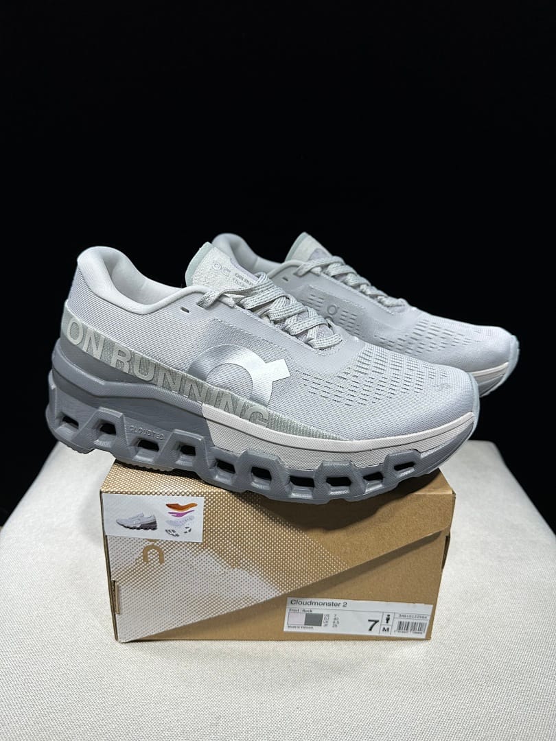 On Cloudmonster 2 'White Grey'