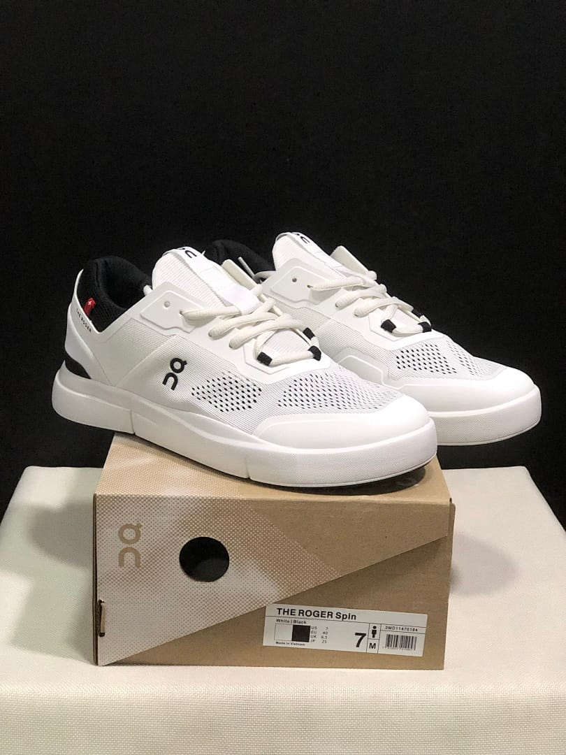 On THE ROGER Spin 2 Federer 'White Black'