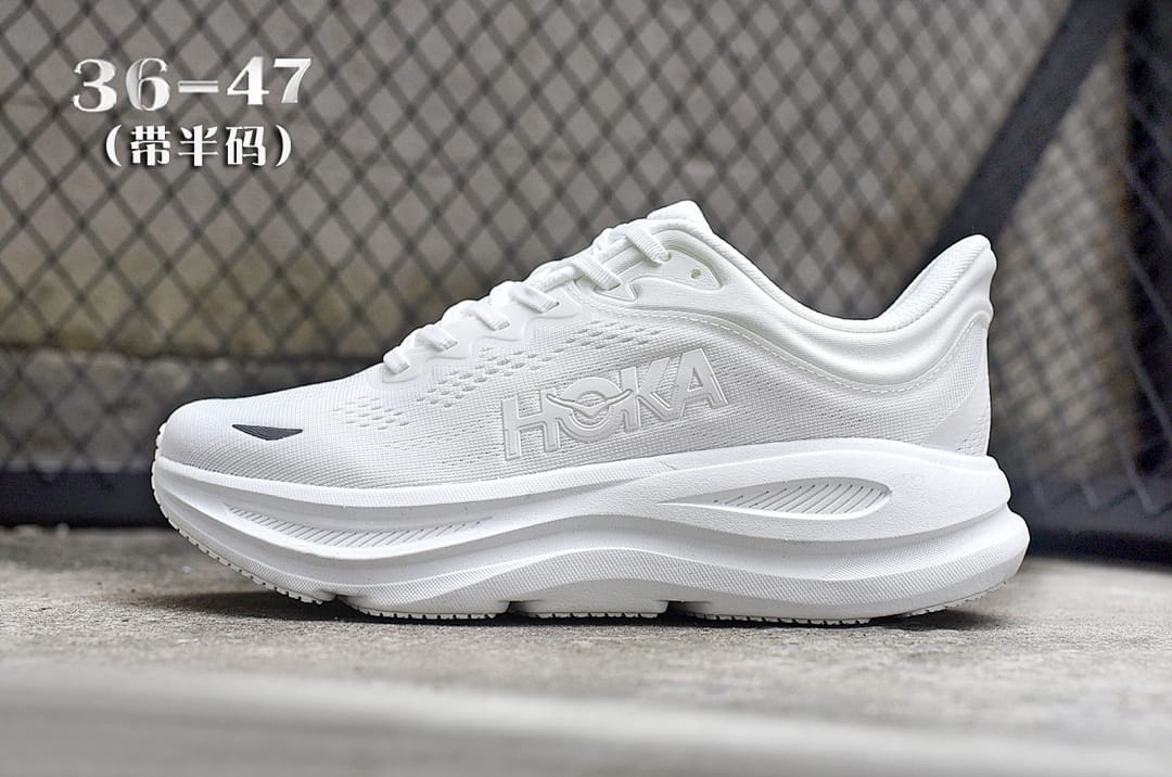 HOKA Bondi 9 'Triple White'