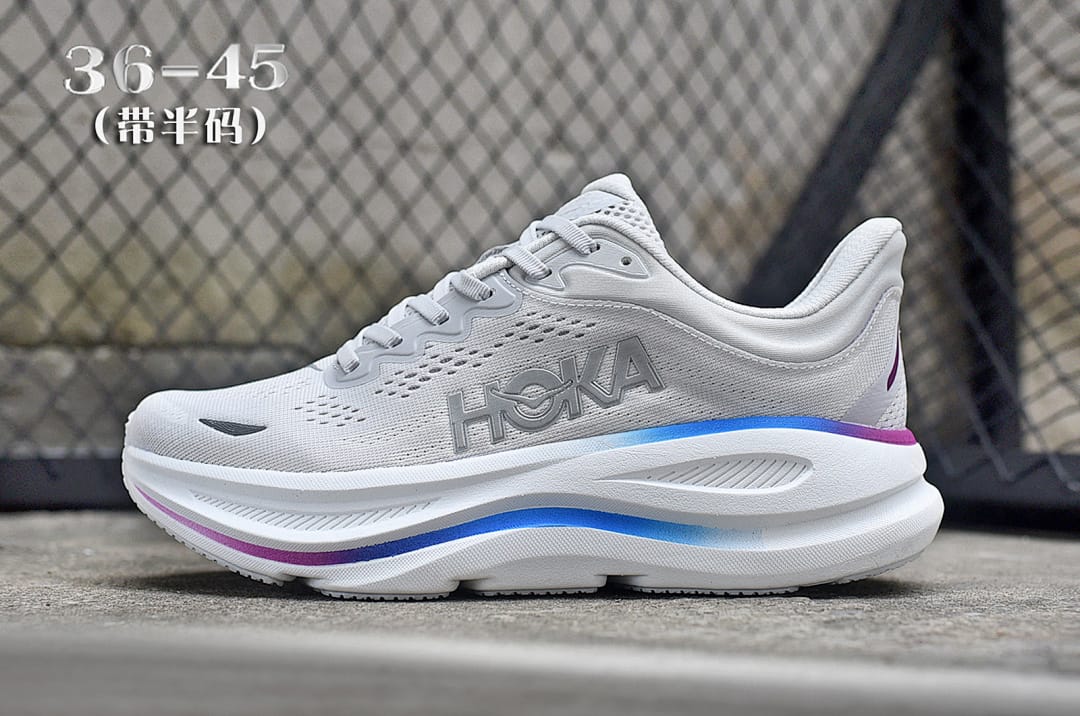 HOKA Bondi 9 'Grey Blue Silver'