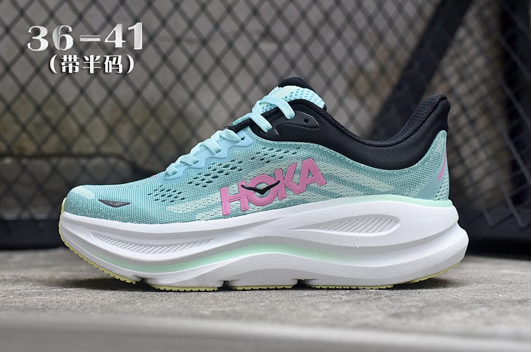 HOKA Bondi 9 'Pink Green'