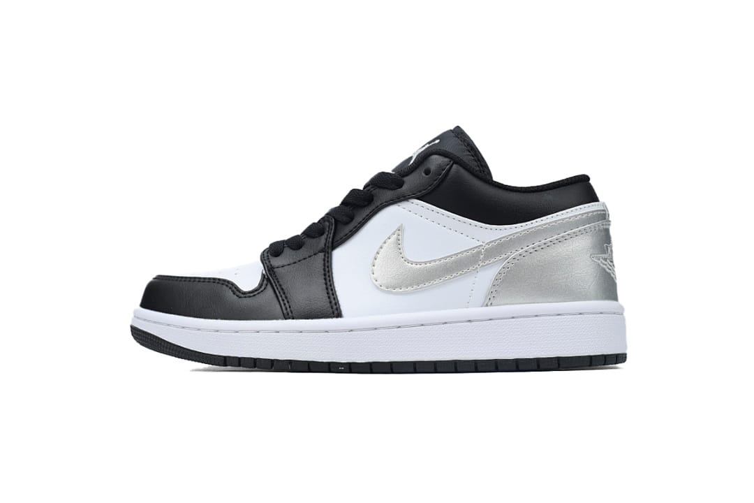 Air Jordan 1 Low Black Silver