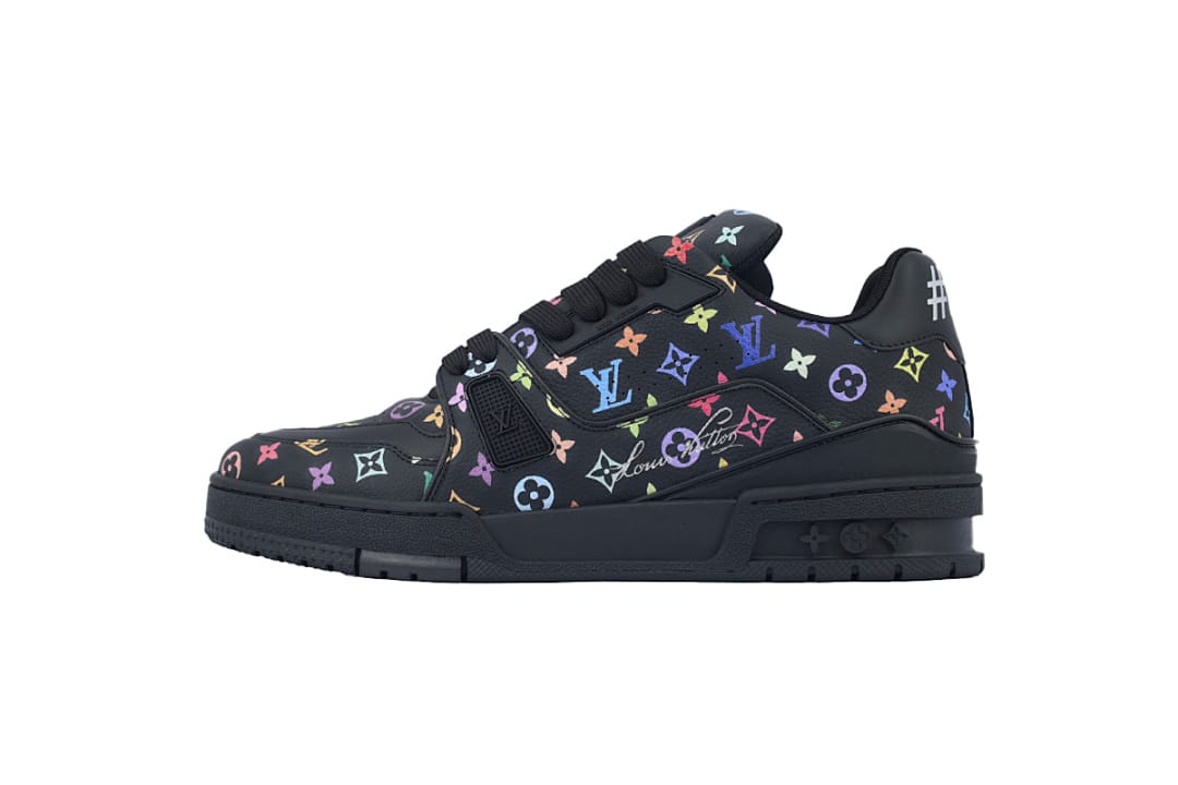 Louis Vuitton LV Trainer Triple Black Murakami Takashi