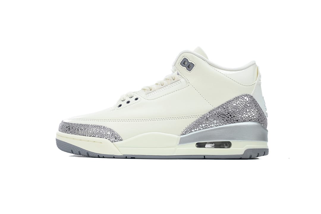 Air Jordan 3 OG Sail Metallic Silver