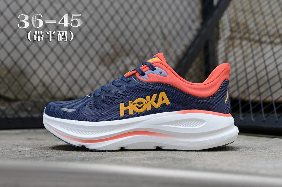 HOKA Bondi 9 'Blue Red'