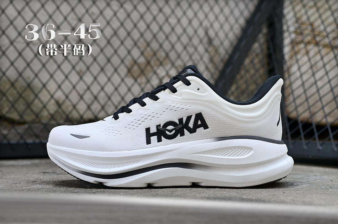 HOKA Bondi 9 'White Black'