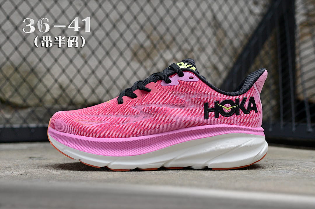 HOKA Clifton 9 'Black Pink'