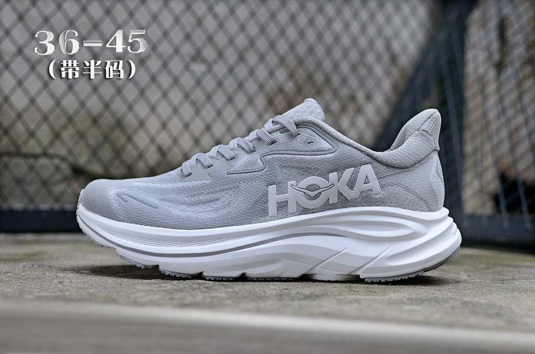 HOKA Clifton 10 'White Light Grey'