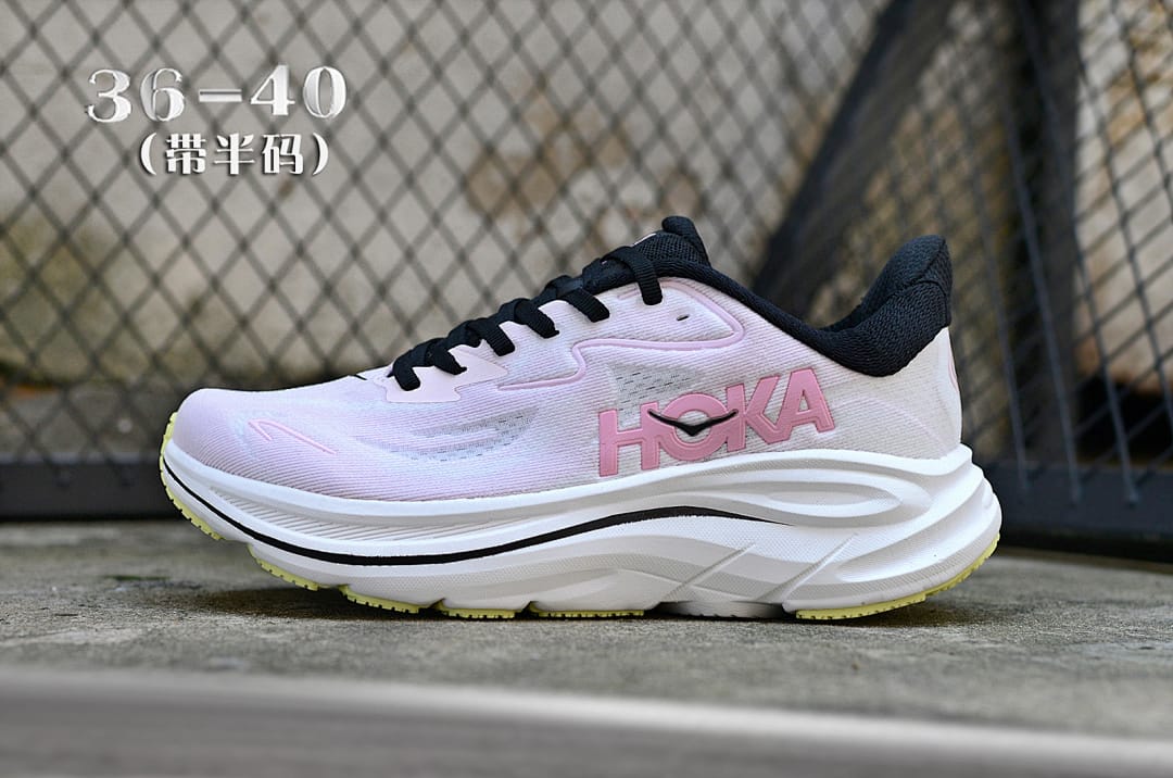 HOKA Clifton 10 'White Pink Black'