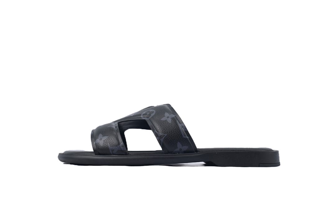 Louis Vuitton LV Slipper Strap Slippers Oasis Black Presbyopia