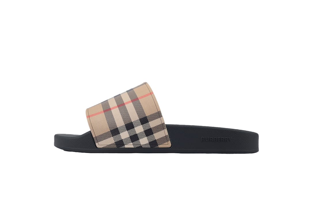 Burberry Slipper Strap Slippers Khaki