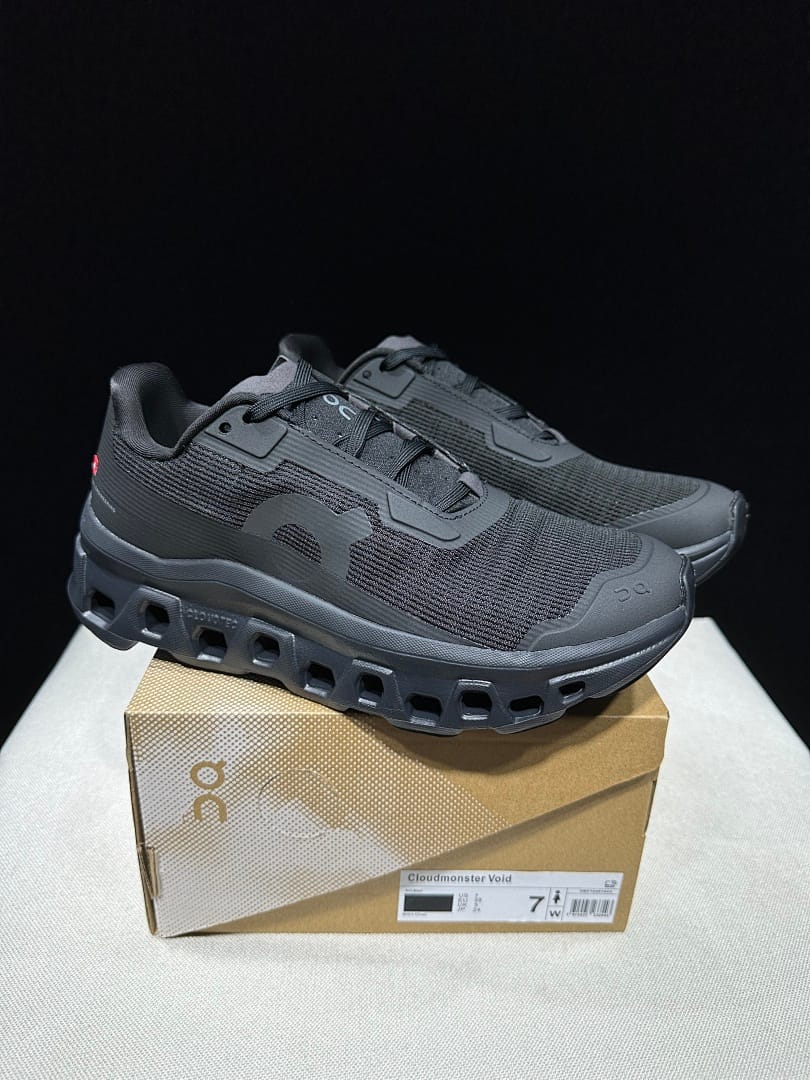 On Cloudmonster Void 'Triple Black'